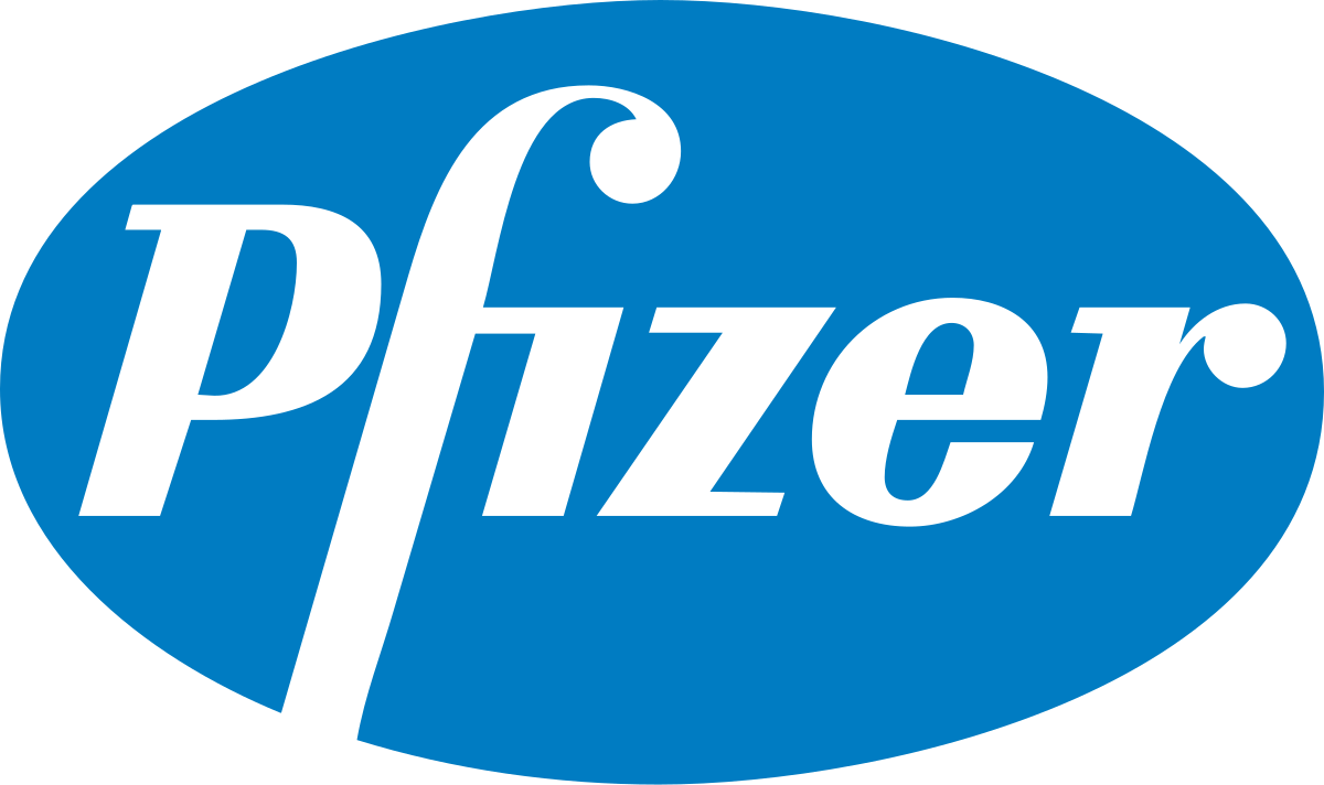 Pfizer logo, FluoroFinder partnerships  Pfizer logo, FluoroFinder partnerships