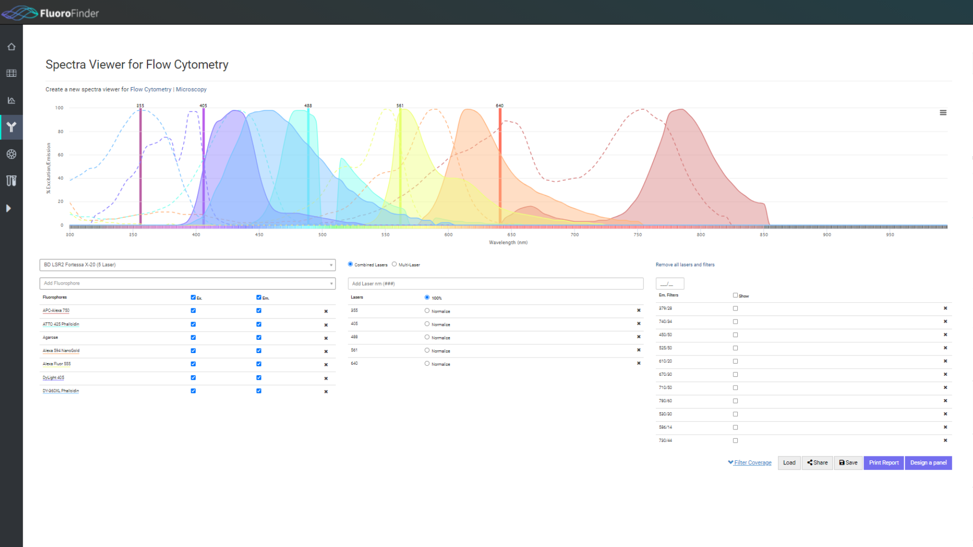 Tools screenshots Spectra Viewer